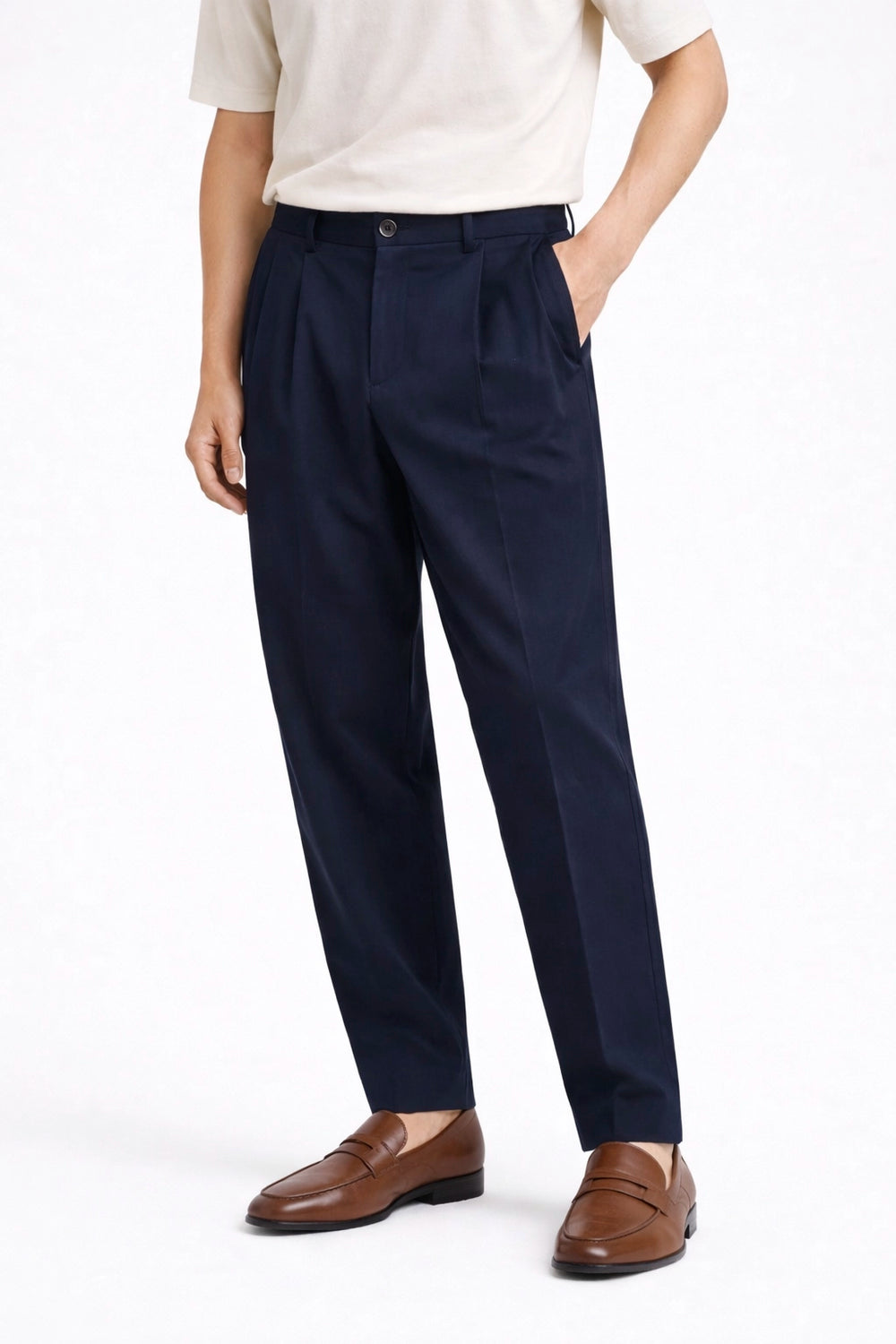 'Tiago' Wide Pleated Pant