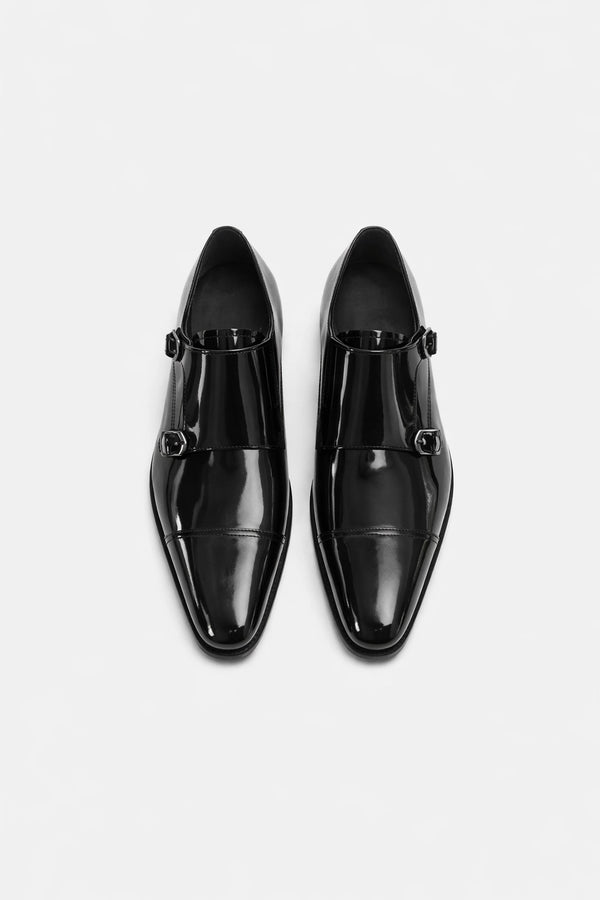 'Spencer' Patent Monk-Strap