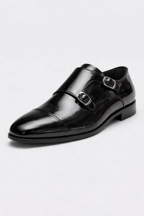 'Spencer' Patent Monk-Strap
